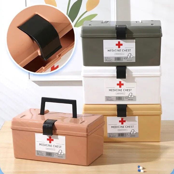 Medicine Cabinet Organizer, Household Large Capacity Medic Box, Portable First Aid Kit Emergency Box, Family Nursing Medicine Box, Dormitory Baby Medicine Storage Box Medicine Cabinet Organizer, Household Large Capacity Medic Box, Portable First Aid Kit Emergency Box, Family Nursing Medicine Box, Dormitory Baby Medicine Storage Box